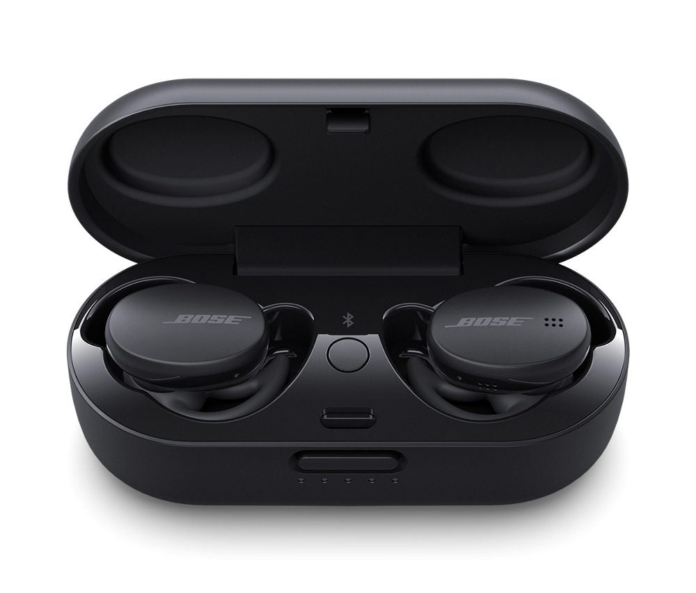 Bose Sports EarbudsHeadphonesAcclaimed Lifelike Sound Secure and Comfortable Sweat and Weather Resistant Simple Touch Controls Bose Sport Earbuds are designed from the ground up to energise your exercise with acclaimed lifelike sound and a comfortable, se